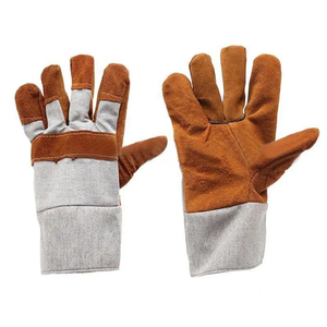 Latest Design Heavy Duty Kevlar Stitch Cow Split Leather Welding Gloves Fireproof Cotton Liner for Work and Heat Protection