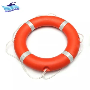 Swimming Pool Accessories Water Rescue Polyethylene Floating Life Saving Ring Buoy