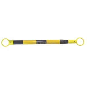 Retractable Non-Reflective ABS Material Road Safety Cone in Yellow/Black or Red/White 130-200cm