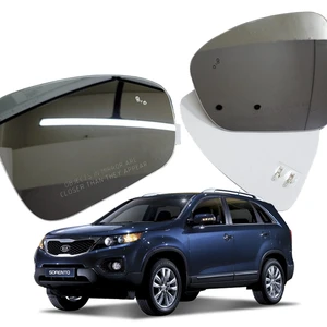 Premium OEM Replacement Wide Angle Convex Heated Anti-Glare Glass Silver Side Mirror EX980R Bolab Sorento Universal Fitment New