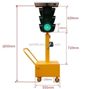 195201A Cheap Price Yellow Green Red LED Solar Power Portable One Way LED Traffic Lights,LED Traffic Lights
