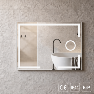 Joystar Large Frameless Rectangular Smart Bathroom Mirror, 6500K Dimmable LED Illuminated Bath Mirror For Hotel & Home