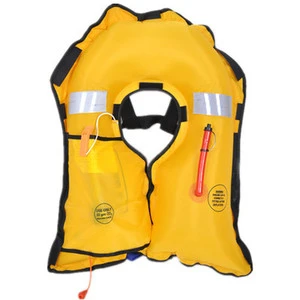 Reflective Adult Inflatable Life Jacket, Quick Inflation Safety Vest for Marine Emergency