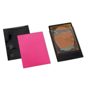Smooth Glossy PP Shrink Bag TCG Card Sleeves Dragon Shield Textured Backing Recyclable Durable Square Corners Customizable Logo