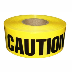 Custom Premium Yellow Caution Tape Tape Bright Yellow Red & Bold Black for Danger Hazardous Areas