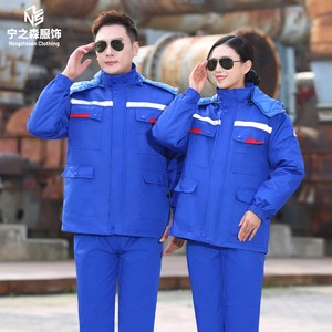 High Quality Anti-static Thick Reflective Winter Safety Work Jacket logo Customizable Work Clothes Coats