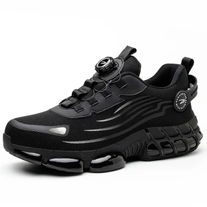 Flying Woven & Microfiber Safety Work Shoes with Protective Insole Labor Protection Shoes
