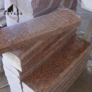 Wholesale Chinese Red Price Border Road Granite Curb Stone Kerb Stone Granite Kerbstone Granite Curbstone