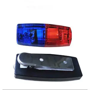 Waterproof LED Shoulder Warning Light Forest Traffic Signal in Red and Blue Flashing LED Flashing Traffic Warning Product