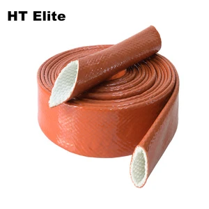 6-150mm High Quality Silicone Coated Fiberglass Hybrid Insulation Heat Proof Sleeve For High Temperature Cable Protection Fire
