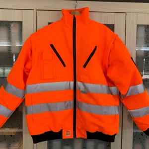 Twill Safety Clothing Custom Waterproof Yellow Safety Wholesale Orange Color Reflective Jacket