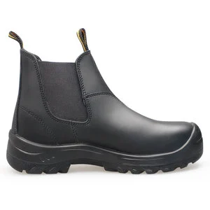 Shoes From Zhongbang Anti-Smash and Anti-Puncture with Steel Toe Leather/Rubber/PU Outsole for Labor Protection