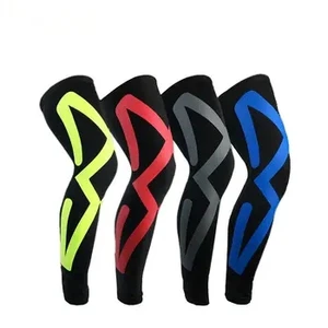 Basketball Compression Knee Sleeve Sports Protect Running Breathable Long Knee Sleeve for Men and Women