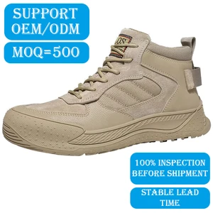 OEM Men's Safety Shoes Anti Smashing Anti Stabbing Steel Toe Work Factory Labor Protection Wear-Resistant Slip Resistant Outdoor