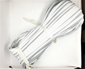 Silver High Visibility 100% Polyester Fabric Reflective Piping Binding with Cord