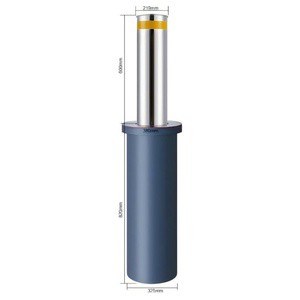 Automatic Retractable Stainless Steel 304 Traffic Bollards Rising Collapsible Driveway Bollards for School Outdoor Safety