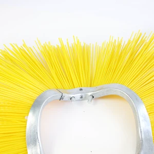 2026 Convoluted Steel Ring Street Roller Brush Sweeper Brush Snow Removal Wafer Sweeper Brush