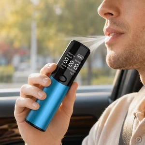 Portable Non-contact Breath Alcohol Tester Semiconductor Sensor LED Display Built-in Li-ion Battery 0-400mg/100mL Range Model S3