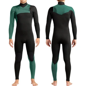 Customized High Elasticity Wet Suit Bodysurf Chest Zip Neoprene CR SBR 3/2mm 4/3mm Freediving Surfing Wetsuit For Men Women