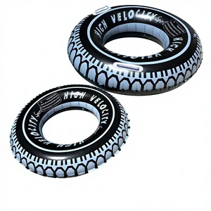 Children's Unisex Thickened Tire-Shaped Environmental Protection PVC Inflatable Swimming Ring Baby Armpit Life Buoy