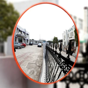 30CM Weather Proof Anti-Uv Wide Angle Viewing Road Safety PC Material Indoor Convex Mirror