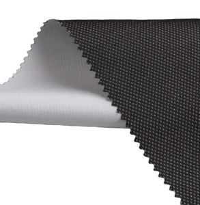 100%polyester Reflective Coating Fabric Bonded with Mesh Fabric for Fashion Jackets