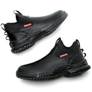 Fashion High Quality Labor protection Shoes Men's Waterproof Wear-resistant Anti slip Work Steel Toe Shoes Safety Shoes