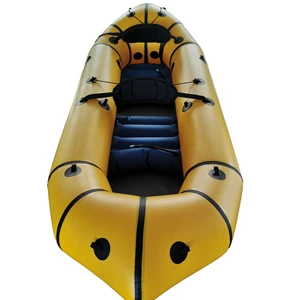 Custom Tpu Inflatable Life Raft Pack Raft Lightweight Waterproof Packraft Paddle Kayak Canoe for White Water Kayaking Fishing