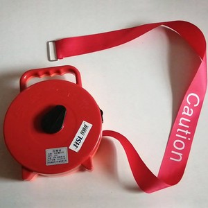 Fence-type Warning Tape with Extendable/Retractable Reflective Strips Red Canvas & Polyamides 5cm/7cm Width Various Sizes