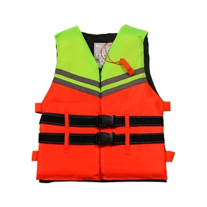 Factory Wholesale Reflective Oxford Cloth Life Vest with Buoyancy Foam for Swimming Boating Sea Fishing & Rescue