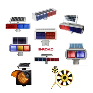 Road Work and Emergency Street Outdoor Solar Traffic LED Flash Warning Light