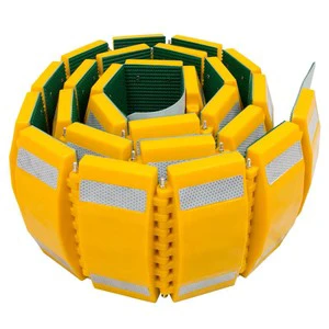 Heavy Duty Reflective Plastic Humps, Car Truck Automotive Vehicles Speed Bumps Portable Vehicle Traffic Speed Bump
