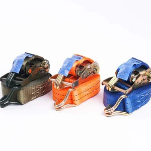 Custom Size 1.5-Inch Cargo Straps Ratchet Tie Fastening Belt For Cars Motorcycles
