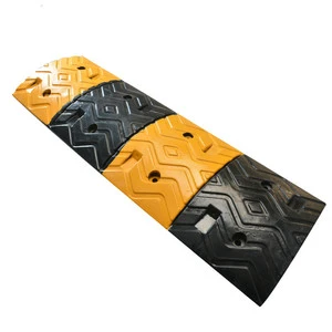 Wholesale Durable Rubber Speed Bump 6 FT Modular Driveway Black Safety Breaker Traffic Speed Hump