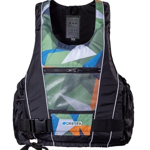 Foam CE Certified Life Vest Jobe Oem Camouflage Black Polyethylene Foam Life Jacket XDPM-50N
