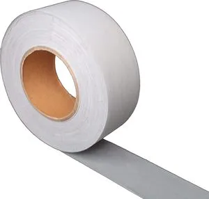 Sew-On High Visibility Retro Reflective Fabric Tape Silver Polyester Material for DIY Clothing for Enhancing Visibility Safety
