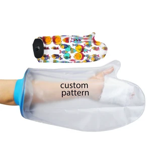 CRYOPUSH Custom Hand Waterproof Elastic Thermoplastic Eco-friendly CE/ISO13485 Certified Cast Cover Protector For Bandage
