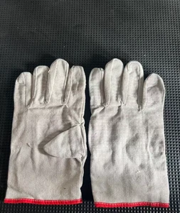 Heavy Duty Cotton Canvas Work Gloves With Double Palm Patch For Welding Construction And Mechanical Protection