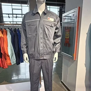 Durable Unisex Acid Resistant Chemical Proof Polyester Work Clothing Safety Long Sleeve And Pant Oeko-Tex Certified