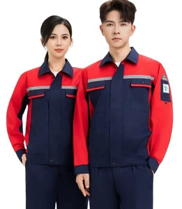 Breathable Thermal Cotton High Visibility Workwear Safety Coverall Uniform Reflective Protective Clothing for Workers