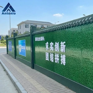 Outdoor Weatherproof Steel Construction Fence Panels Anti-Noise Translucent Permeable Traffic Barrier for Municipal Highway Real