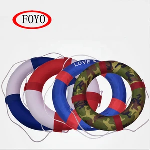 FOYO Brand Swimming Pool Swim Ring Buoy Inflatable Life Saving Buoy Rings Marine Life Ring Buoy for Ship/yachat/kayak/boat