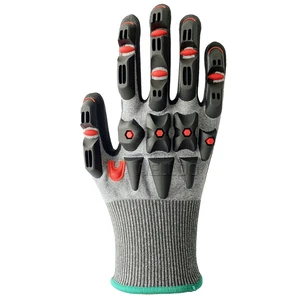 Professional TPR Anti-Cut Impact Gloves Breathable Anti-Vibration Safety Work Gloves for Industrial Welding