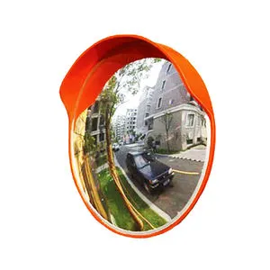 Durable 80CM Traffic Convex Mirror 3MM Colored Acrylic Safety Mirror for Road Blind Spot & Warehouse Security