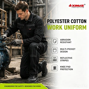 High Quality Multi-Functional Workwear Industrial Knee Pad Protection Pants And Jacket Uniform