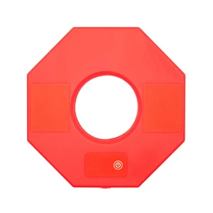 High Visibility New LED Road Cone with Remote-Controlled Traffic Warning Ring Remote Traffic Warning Product for High Visibility