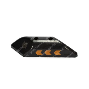 Irregular Black Durable Portable Road Safety Rubber Breaker Speed Humps Bumps