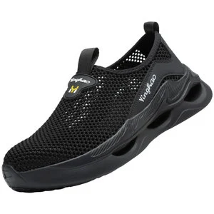 Men's Summer Breathable Sandals Large Net Anti-Brute Force Non-Slip Wear-Resistant Safety Shoes Labor Protection for Sweat