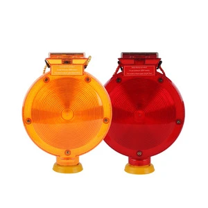 Durable Plastic Steel Solar Nighttime Traffic Strobe Light with Magnetic Roadblock Traffic Warning Product Night Shift