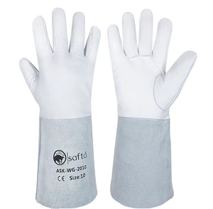 Tig Welding Gloves Cow Leather EN388 Mig Industrial Heat Resistant For Welder Gauntlets